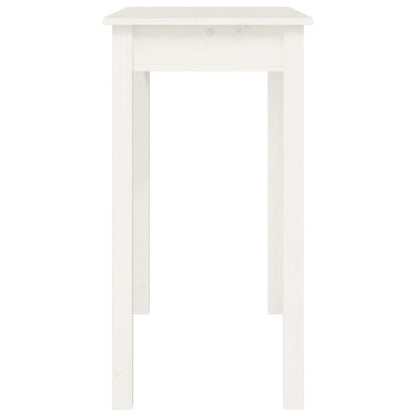 Console Table White 80x40x75 cm Solid Wood Pine