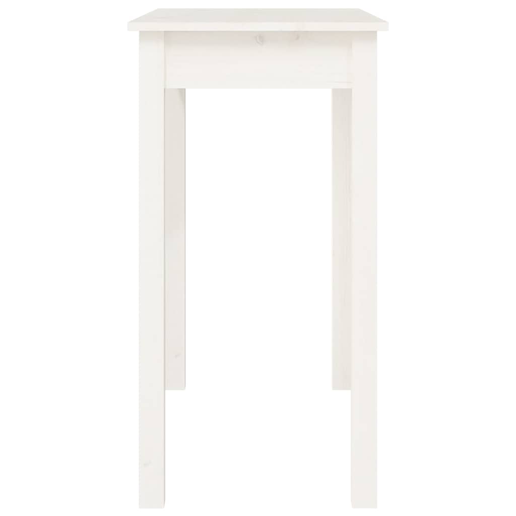 814245 vidaXL Console Table White 80x40x75 cm Solid Wood Pine