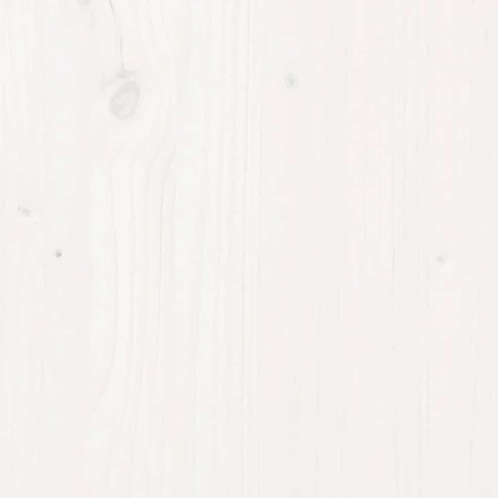 Dining Table White 110x55x75 cm Solid Wood Pine