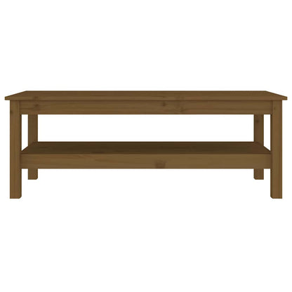 814277 vidaXL Coffee Table Honey Brown 110x50x40 cm Solid Wood Pine