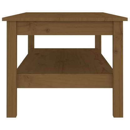 814277 vidaXL Coffee Table Honey Brown 110x50x40 cm Solid Wood Pine