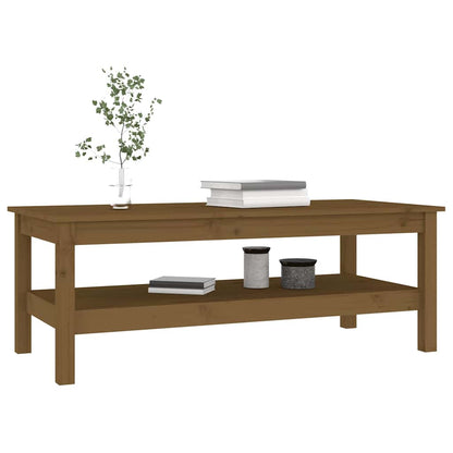 814277 vidaXL Coffee Table Honey Brown 110x50x40 cm Solid Wood Pine