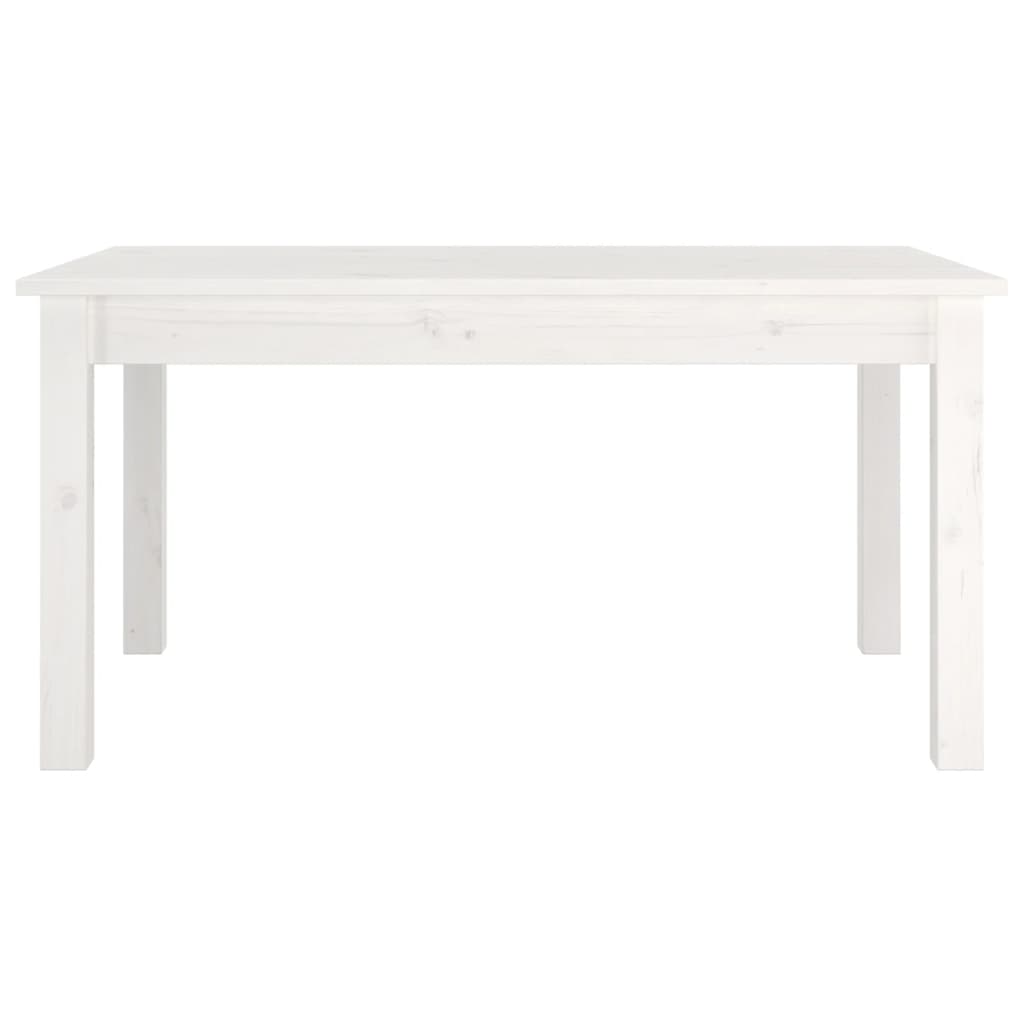 Coffee Table White 80x50x40 cm Solid Wood Pine