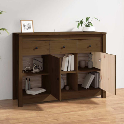 Sideboard Honey Brown 100x35x74 cm Solid Wood Pine