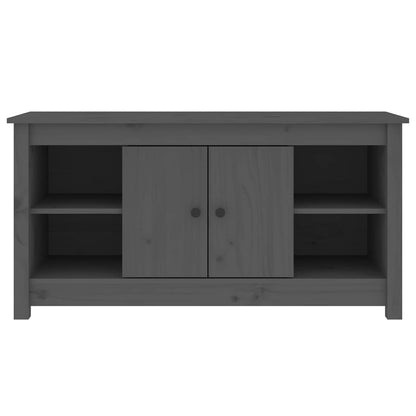TV Cabinet Grey 103x36,5x52 cm Solid Wood Pine