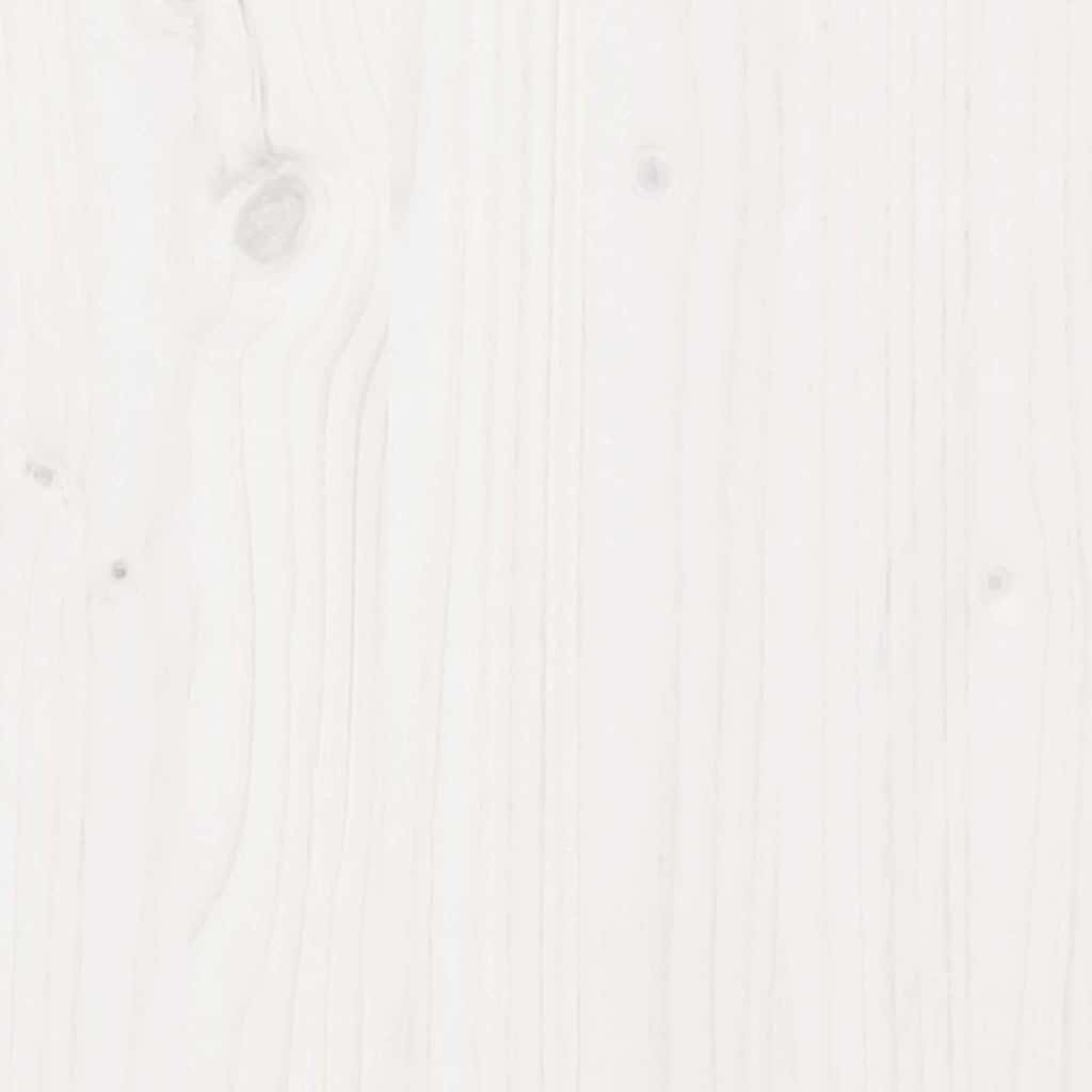 TV Cabinet White 103x36,5x52 cm Solid Wood Pine