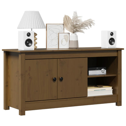 TV Cabinet Honey Brown 103x36,5x52 cm Solid Wood Pine