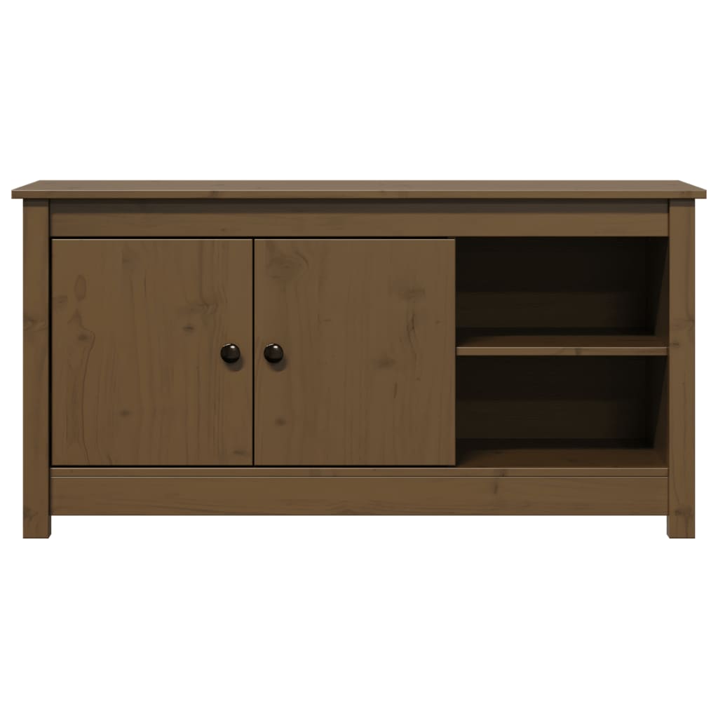 TV Cabinet Honey Brown 103x36.5x52 cm Solid Wood Pine