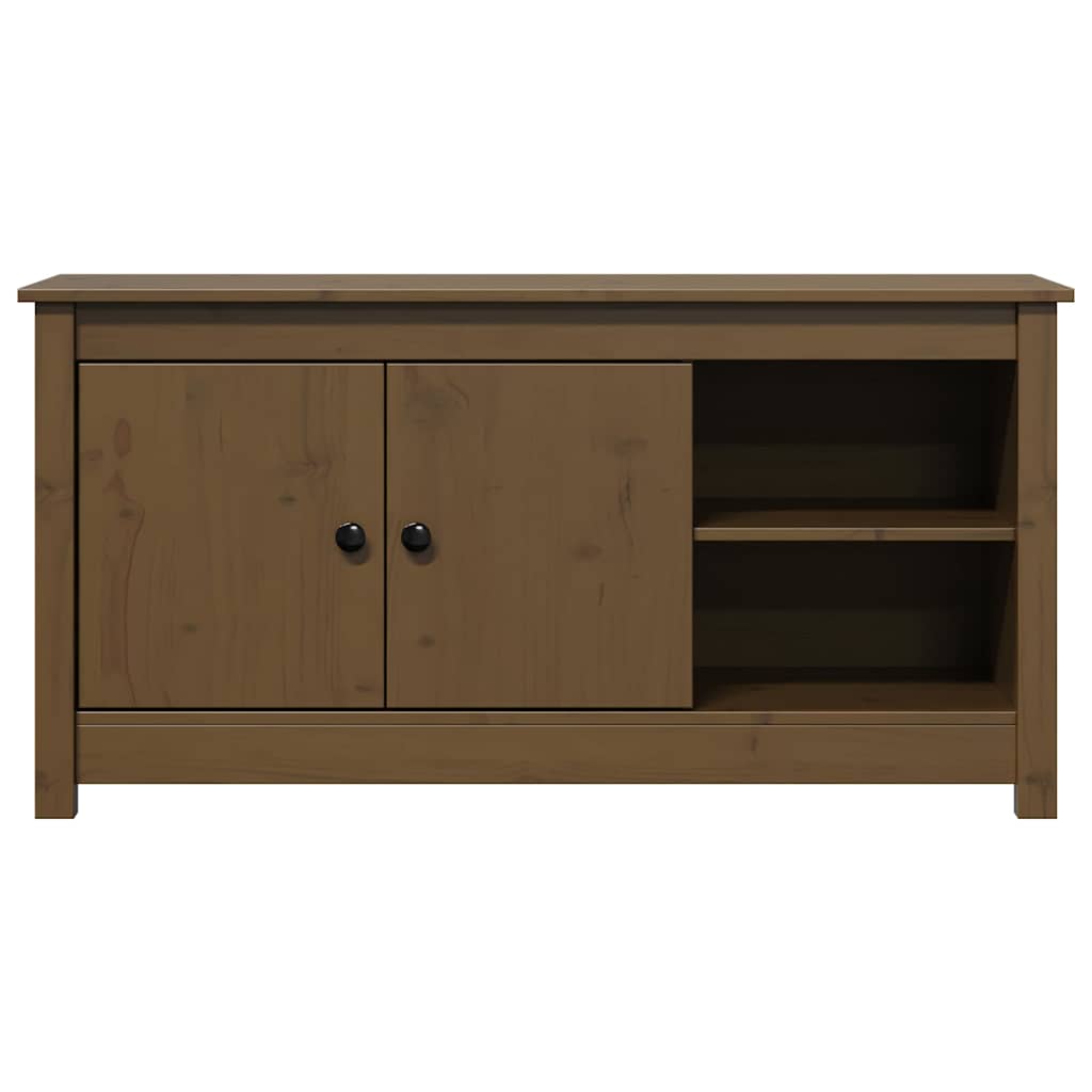 TV Cabinet Honey Brown 103x36,5x52 cm Solid Wood Pine
