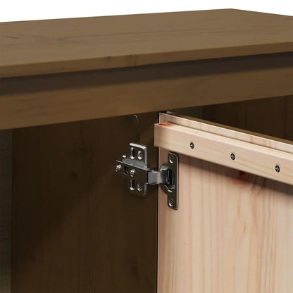 TV Cabinet Honey Brown 103x36,5x52 cm Solid Wood Pine