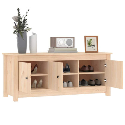 Shoe Cabinet 110x38x45,5 cm Solid Wood Pine
