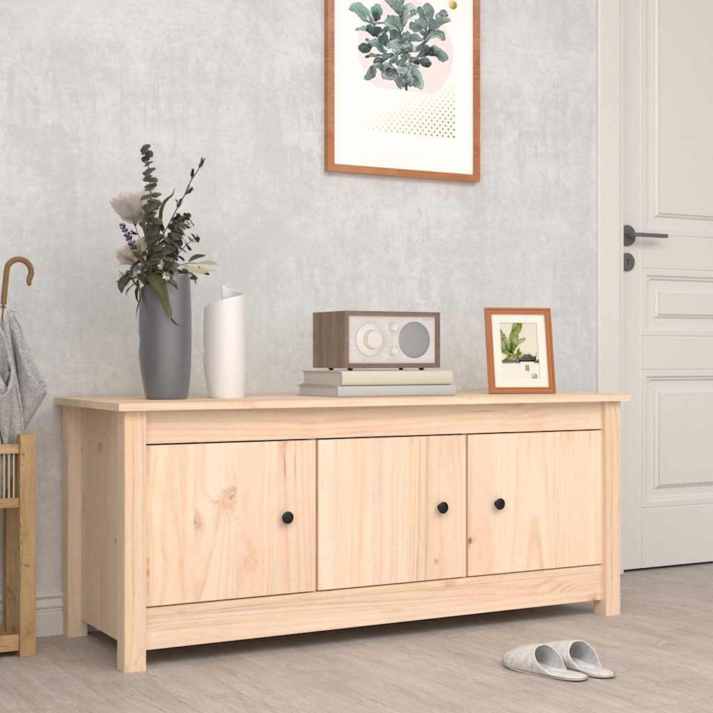 Shoe Cabinet 110x38x45,5 cm Solid Wood Pine