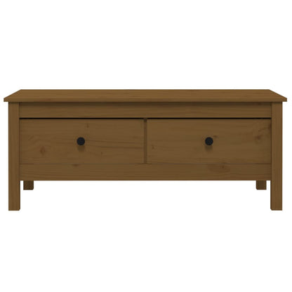 Coffee Table Honey Brown 100x50x40 cm Solid Wood Pine