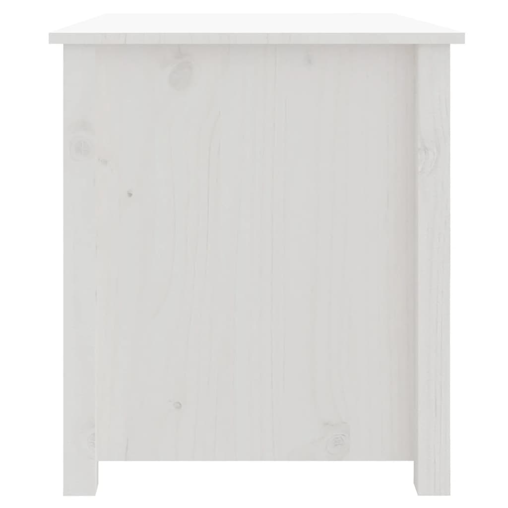 Coffee Table White 71x49x55 cm Solid Wood Pine