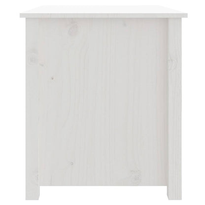 Coffee Table White 71x49x55 cm Solid Wood Pine