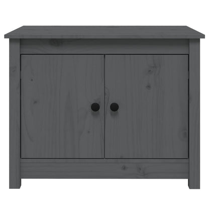 Coffee Table Grey 71x49x55 cm Solid Wood Pine