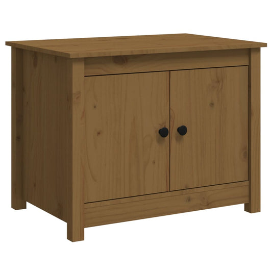Coffee Table Honey Brown 71x49x55 cm Solid Wood Pine