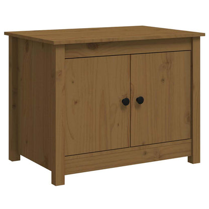 Coffee Table Honey Brown 71x49x55 cm Solid Wood Pine