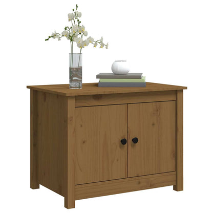 Coffee Table Honey Brown 71x49x55 cm Solid Wood Pine