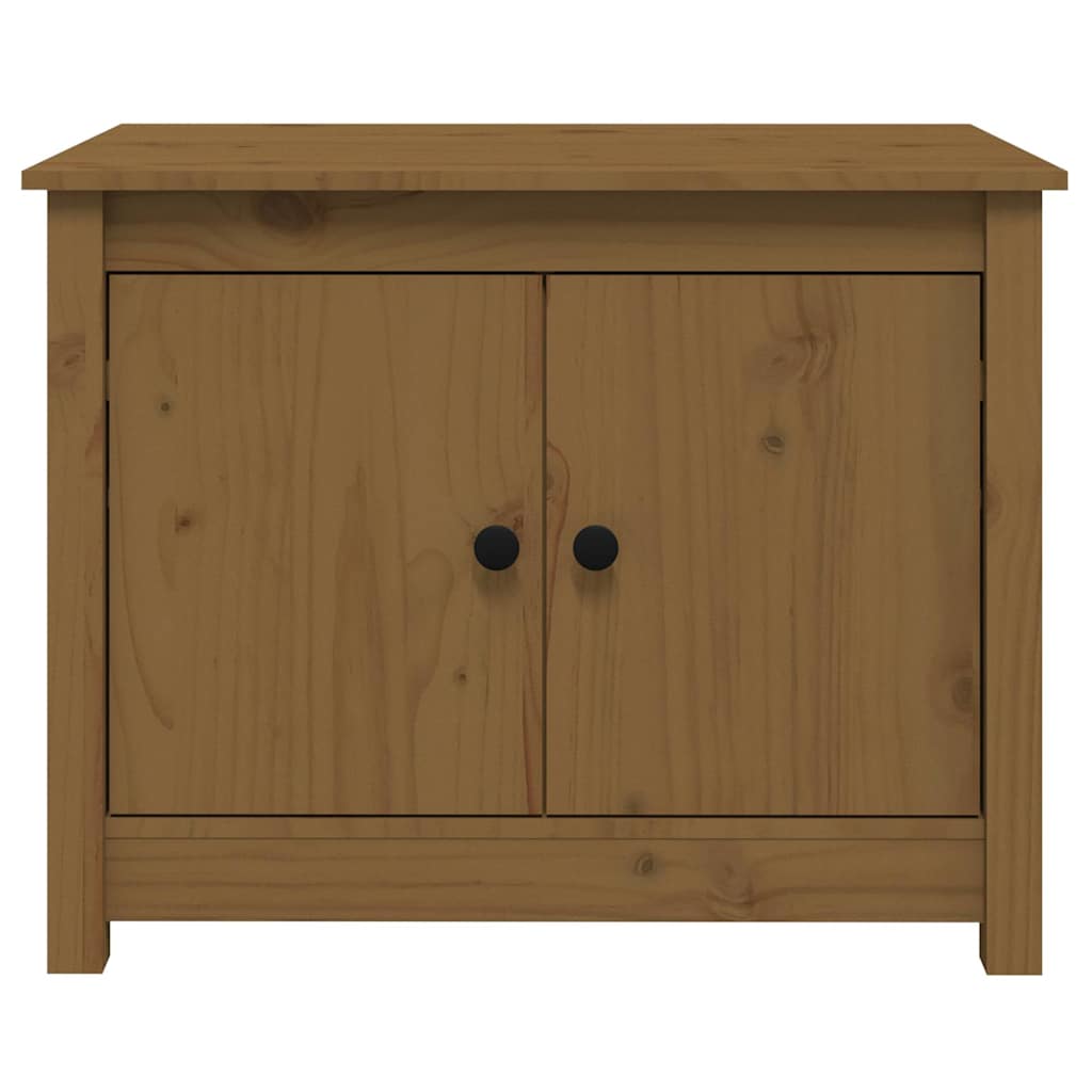 Coffee Table Honey Brown 71x49x55 cm Solid Wood Pine
