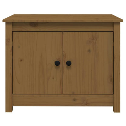 Coffee Table Honey Brown 71x49x55 cm Solid Wood Pine