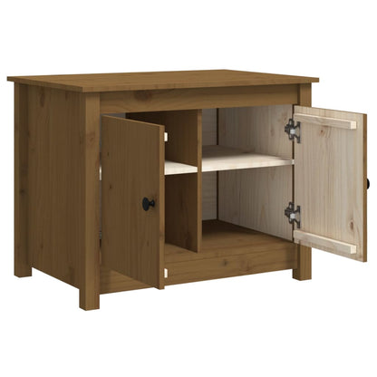 Coffee Table Honey Brown 71x49x55 cm Solid Wood Pine