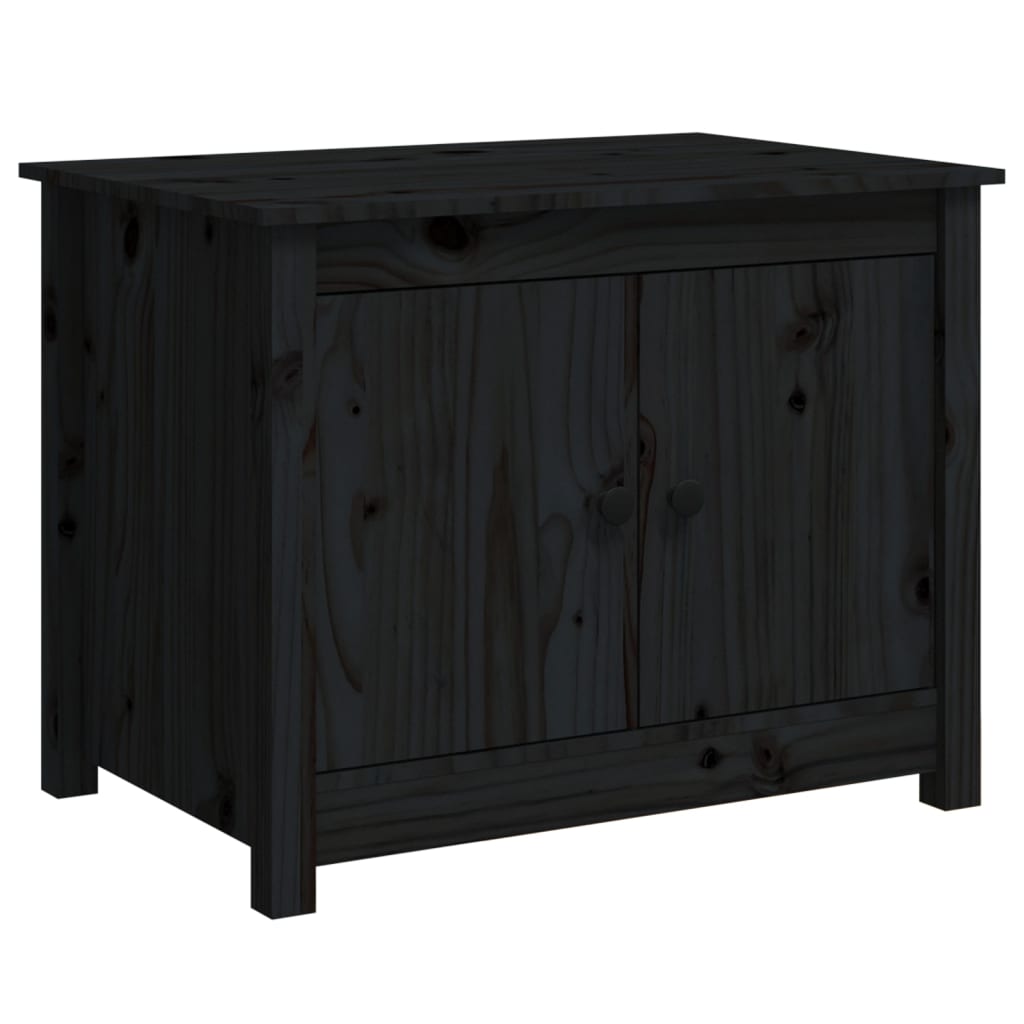 Coffee Table | Black | Solid Pine Wood | Medium | Coffee Table