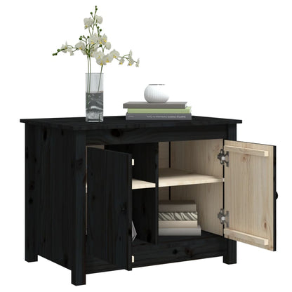 Coffee Table | Black | Solid Pine Wood | Medium | Coffee Table