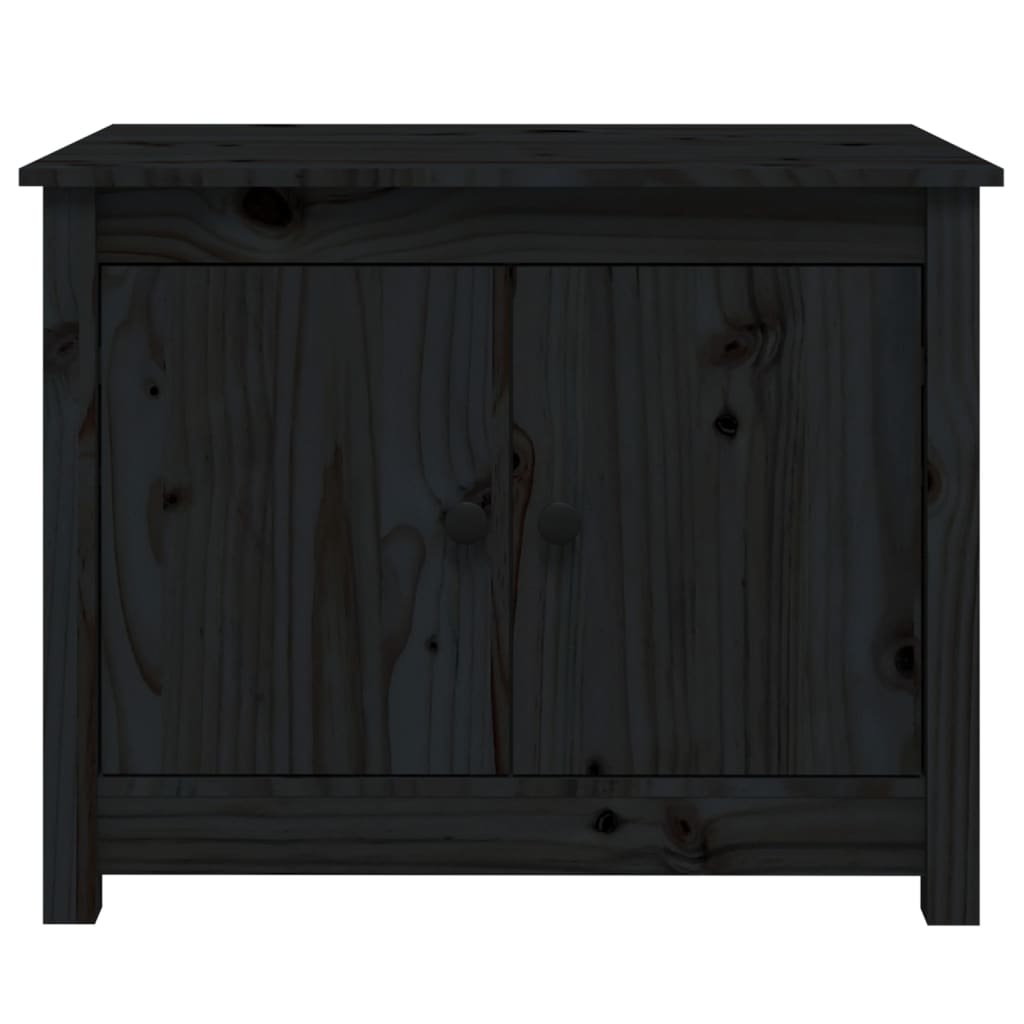 Coffee Table | Black | Solid Pine Wood | Medium | Coffee Table