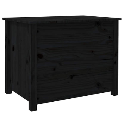 Coffee Table Black 71x49x55 cm Solid Wood Pine