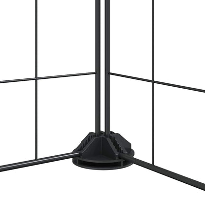 36-Panel Pet Cage with Door Black 35x35 cm Steel