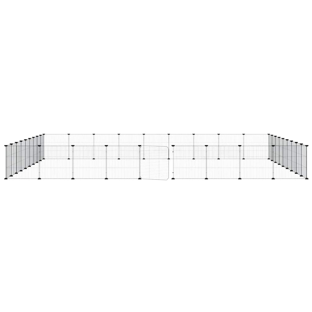 Pet Cage | Black | Powder-coated steel | Spacious | Collapsible