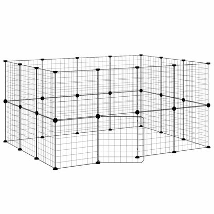 Pet Cage | Black | Powder-coated steel | 35 x 35 cm | Expandable
