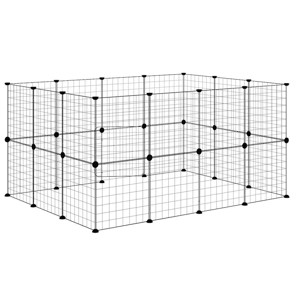 Pet Cage | Black | Powder-coated steel | 35 x 35 cm | Expandable