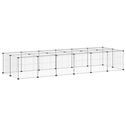 Pet Cage | Black | Powder-Coated Steel | Medium | Expandable | Pet Cage