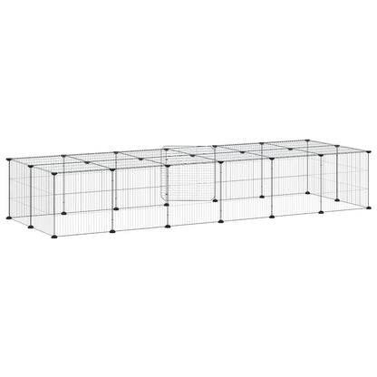 Pet Cage | Black | Powder-Coated Steel | Medium | Expandable | Pet Cage