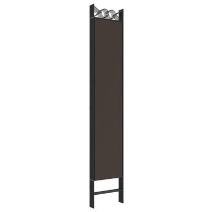 6-Panel Room Divider Brown 240x220 cm Fabric