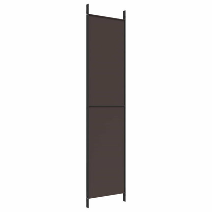 3-Panel Room Divider Brown 150x220 cm Fabric