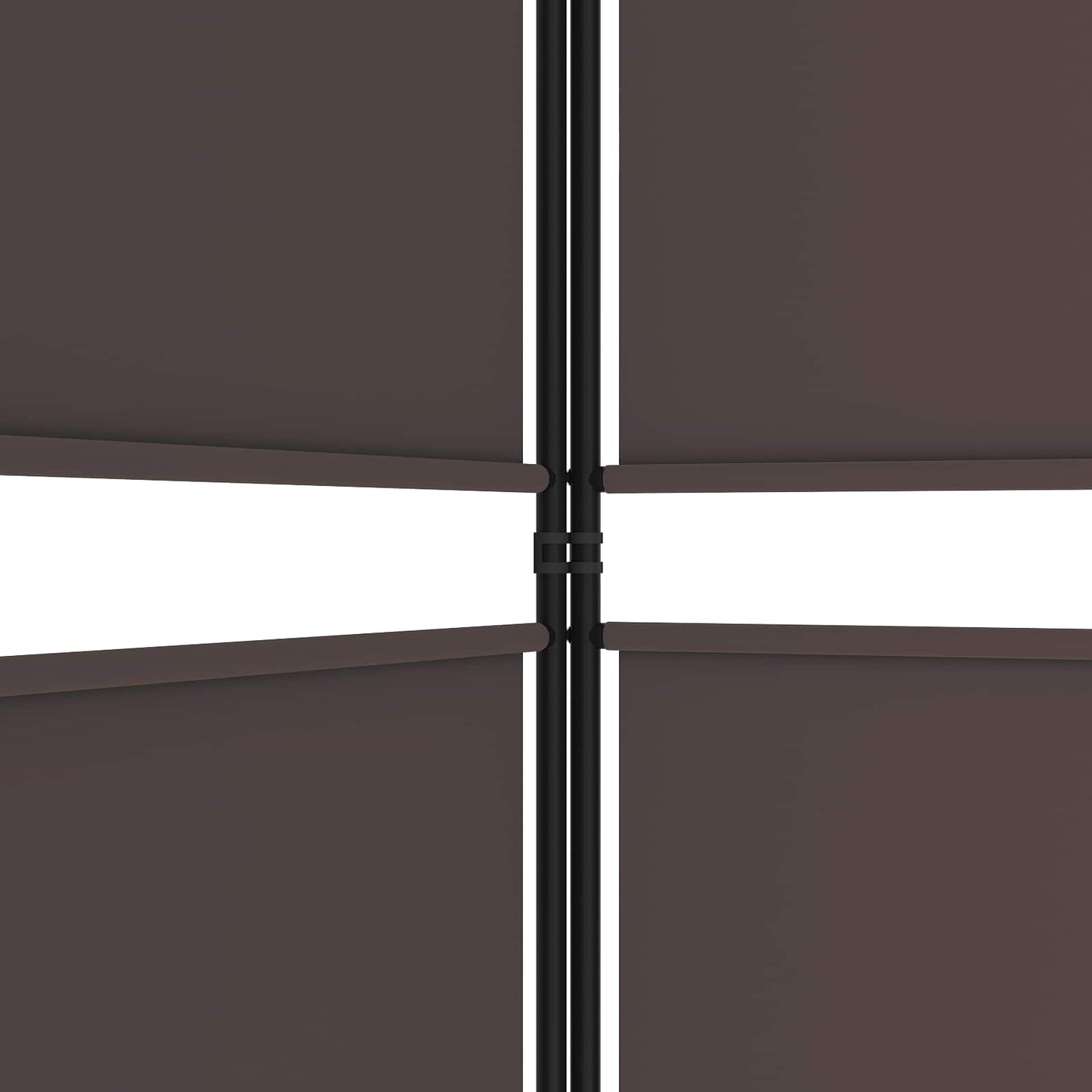5-Panel Room Divider Brown 250x200 cm Fabric