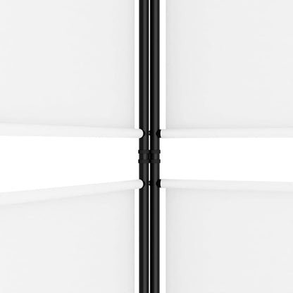 6-Panel Room Divider White 300x220 cm Fabric