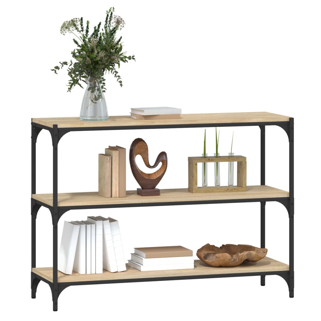 Book Cabinet Sonoma Oak 100x33x70.5cm Engineered Wood and Steel