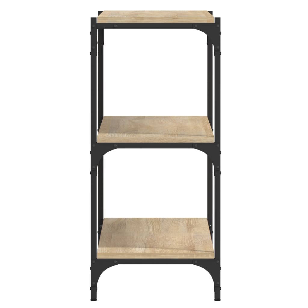 Book Cabinet Sonoma Oak 100x33x70.5cm Engineered Wood and Steel