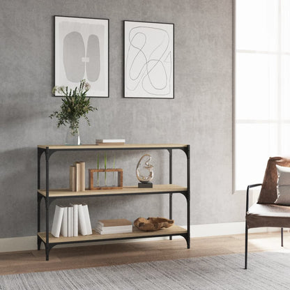 Book Cabinet Sonoma Oak 100x33x70.5cm Engineered Wood and Steel