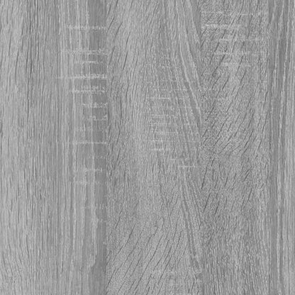 Book Cabinet Grey Sonoma 100x33x100cm Engineered Wood and Steel