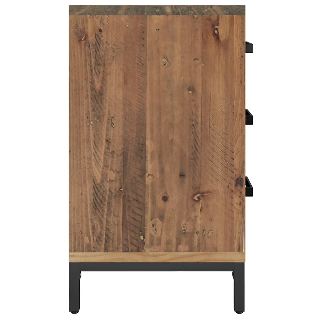 Bedside Cabinet Brown 36x30x54 cm Solid Pinewood