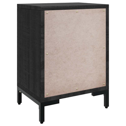 Bedside Cabinet Black 36x30x54 cm Solid Pinewood