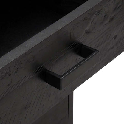 Bedside Cabinet Black 36x30x54 cm Solid Pinewood