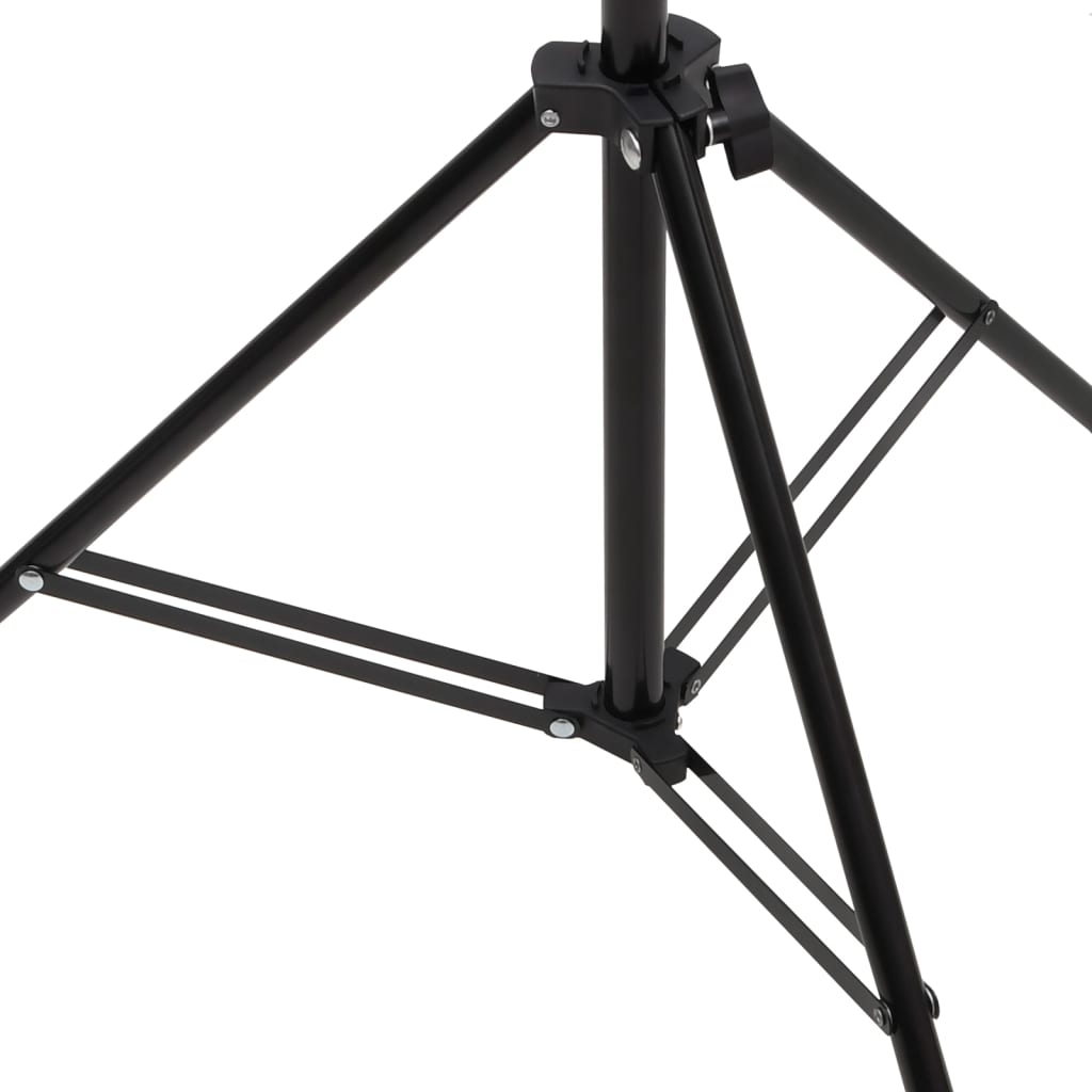 T-Shape Background Stand Black 91x60x(70-200) cm