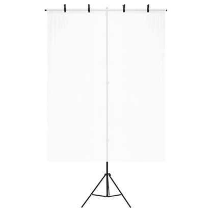 T-Shape Background Stand Black 151x60x(70-200) cm
