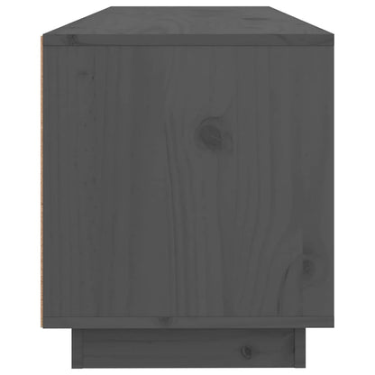 TV Cabinet Grey 100x34x40 cm Solid Wood Pine